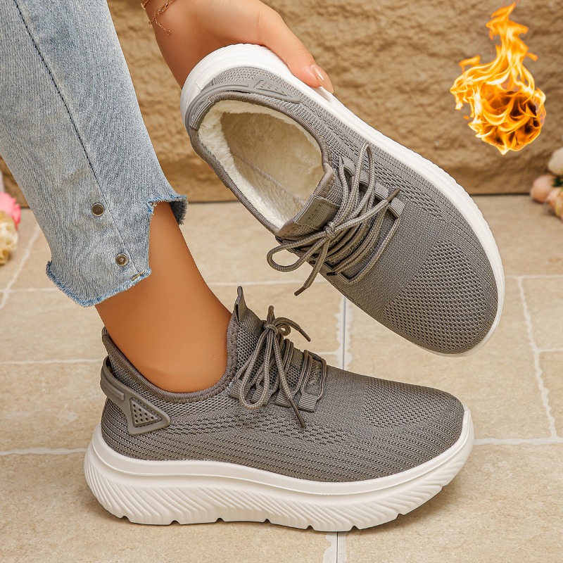 2027 Women's Outdoor Walking S - Knit Fabric Lace Up Sneakers review and price