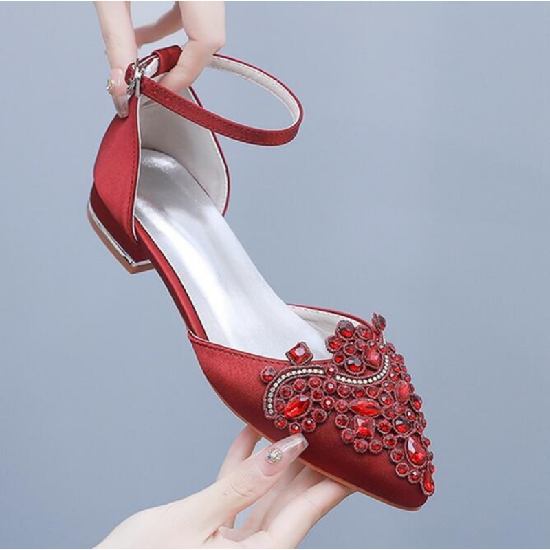 2cm Flat Heel Pointed Hollow S - Sandals review and price